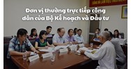 Đơn vị thường trực tiếp công dân của Bộ Kế hoạch và Đầu tư