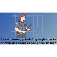 Đưa vào trường giáo dưỡng và giáo dục tại trường giáo dưỡng có giống nhau không?