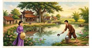 Phân tích bài ca dao Hôm qua tát nước đầu đình chọn lọc hay nhất