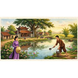 Phân tích bài ca dao Hôm qua tát nước đầu đình chọn lọc hay nhất