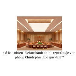 Có bao nhiêu tổ chức hành chính trực thuộc Văn phòng Chính phủ theo quy định?