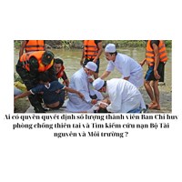 Ai có quyền quyết định số lượng thành viên Ban Chỉ huy phòng chống thiên tai và Tìm kiếm cứu nạn Bộ Tài nguyên và Môi trường ?