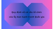 Quy định về cơ cấu tổ chức của Ủy ban Cạnh tranh Quốc gia