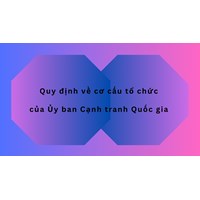 Quy định về cơ cấu tổ chức của Ủy ban Cạnh tranh Quốc gia