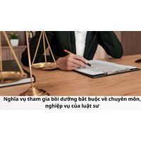 Nghĩa vụ tham gia bồi dưỡng bắt buộc về chuyên môn, nghiệp vụ của luật sư