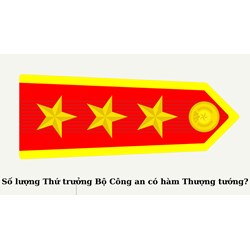 Có tối đa bao nhiêu Thứ trưởng Bộ Công an có hàm Thượng tướng?