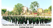 Tuyên truyền viên giáo dục QPAN bị miễn nhiệm trong trường hợp nào?
