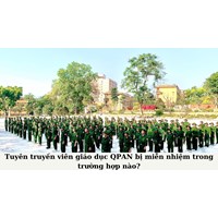 Tuyên truyền viên giáo dục QPAN bị miễn nhiệm trong trường hợp nào?