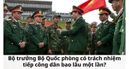 Bộ trưởng Bộ Quốc phòng có trách nhiệm tiếp công dân bao lâu một lần?