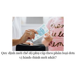 Quy định mới chế độ phụ cấp theo phân loại đơn vị hành chính mới nhất?