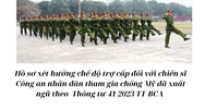 Hồ sơ xét hưởng chế độ trợ cấp đối với chiến sĩ Công an nhân dân tham gia chống Mỹ đã xuất ngũ