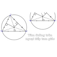 Cách xác định tâm đường tròn ngoại tiếp tam giác đơn giản, dễ hiểu