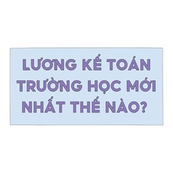 Lương kế toán trường học mới nhất thế nào?