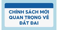 Chính sách mới quan trọng về đất đai