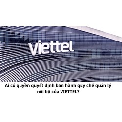 Ai có quyền quyết định ban hành quy chế quản lý nội bộ của VIETTEL?