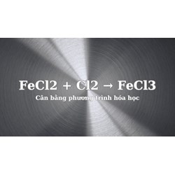 Cân bằng phản ứng hóa học FeCl2 + Cl2 → FeCl3 kèm bài tập áp dụng