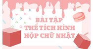 Giải Bài tập Toán lớp 5: Thể tích hình hộp chữ nhật chi tiết nhất