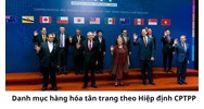 Danh mục hàng hóa tân trang theo Hiệp định CPTPP