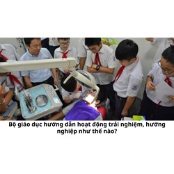 Bộ giáo dục hướng dẫn hoạt động trải nghiệm, hướng nghiệp như thế nào?