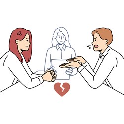 Mức xử phạt khi bồ nhí dùng thủ đoạn ép buộc chồng ly hôn vợ?