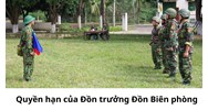 Quyền hạn của Đồn trưởng Đồn Biên phòng bao gồm những gì?