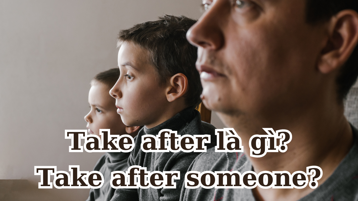Take after là gì? Ý nghĩa của take after someone trong tiếng Anh