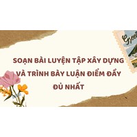 Soạn bài Luyện tập xây dựng và trình bày luận điểm đầy đủ nhất