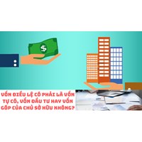 Vốn điều lệ có phải là vốn tự có, vốn đầu tư hay vốn góp của chủ sở hữu không?
