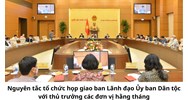 Nguyên tắc tổ chức họp giao ban Lãnh đạo Ủy ban Dân tộc với thủ trưởng các đơn vị hằng tháng