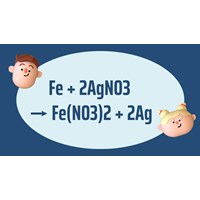 Fe + AgNO3 → Fe(NO3)2 + Ag - Phản ứng Fe ra Fe(NO3)2