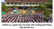 Nhiệm vụ, quyền hạn của Giáo viên trường phổ thông dân tộc bán trú