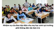 Nhiệm vụ của Ban đại diện cha mẹ học sinh tại trường phổ thông dân tộc bán trú