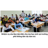 Nhiệm vụ của Ban đại diện cha mẹ học sinh tại trường phổ thông dân tộc bán trú