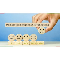 Tiêu chí  trong việc đánh giá chất lượng dịch vụ sự nghiệp công về xây dựng cơ sở dữ liệu trong lĩnh vực tài nguyên và môi trường