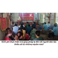 Kinh phí thực hiện trợ giúp pháp lý đối với người dân tộc thiểu số từ những nguồn nào?