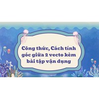Công thức, cách tính góc giữa hai vecto kèm bài tập vận dụng