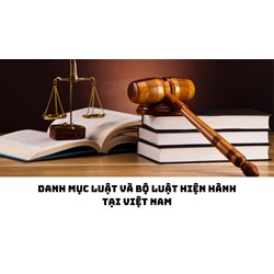 Danh mục Luật và Bộ luật hiện hành tại Việt Nam