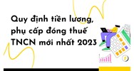 Quy định tiền lương và phụ cấp đóng thuế TNCN mới nhất