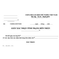 Cấp lại Giấy xác nhận tình trạng hôn nhân có phải làm văn bản cam đoan?