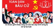 Có được giới thiệu ứng cử Cán bộ cấp tỉnh từng bị xử lý kỷ luật hay không?