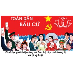 Có được giới thiệu ứng cử Cán bộ cấp tỉnh từng bị xử lý kỷ luật hay không?