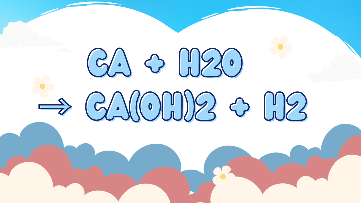 Phản ứng hóa học giữa Canxi Oxide (CaO) và Nước (H2O)