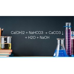 Phản ứng hoá học Ca(OH)2 + NaHCO3 → CaCO3 ↓ + H2O + NaOH