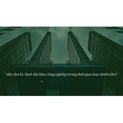 Một chu kỳ thuê đất khu công nghiệp trong thời gian bao nhiêu lâu?