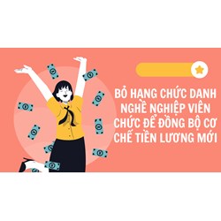 Năm 2024, bỏ hạng chức danh nghề nghiệp viên chức để đồng bộ cơ chế tiền lương mới