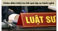 Quy định chung về chấm điểm kiểm tra kết quả tập sự hành nghề luật sư