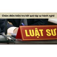 Quy định chung về chấm điểm kiểm tra kết quả tập sự hành nghề luật sư