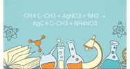 Phương trình CH≡C–CH3 + AgNO3 + NH3 → AgC≡C–CH3 + NH4NO3