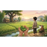 Phân tích bài thơ Gặp lá cơm nếp siêu hay - Ngữ văn lớp 7