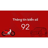 Biển số xe 92 ở đâu?